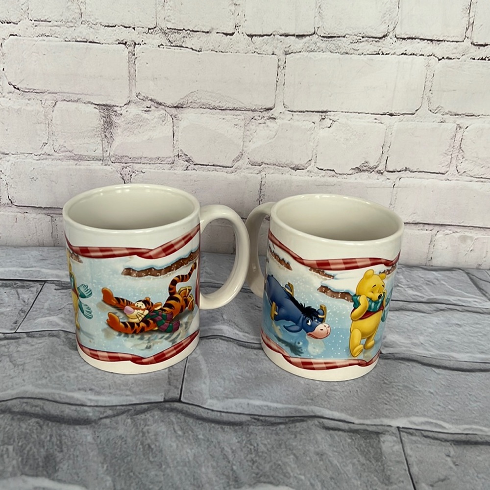 Winnie the Pooh and friends mugs set of two